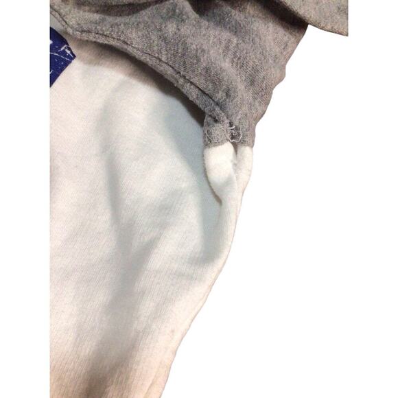 Majestic Chicago Cubs Gray White Baseball Pullover Hoodie Sweatshirt Small - Picture 9 of 9